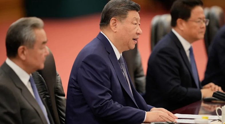 Xi Jinping speaking about artificial intelligence development